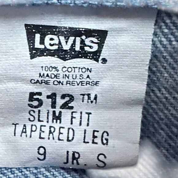 Vintage Levi’s 512 Slim Fit Tapered Leg Jeans Made in USA Women’s 9 Jr S - Picture 8 of 10